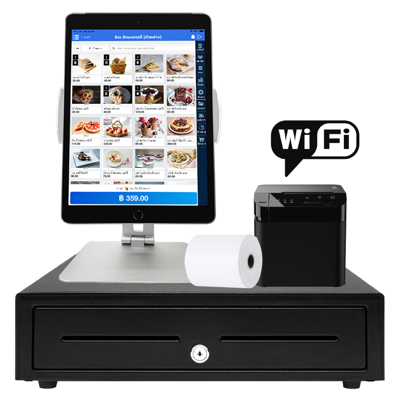 ชุดอุปกรณ์ POS iOS Wifi [Sunmi]