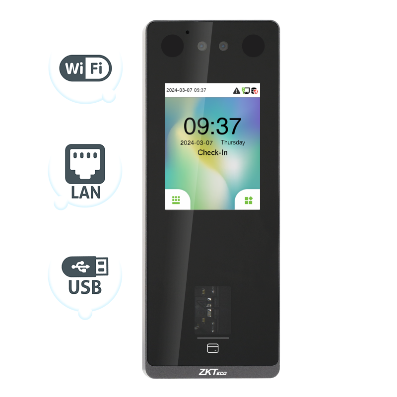 สินค้า SenseFace 3A เครื่องบันทึกเวลาแบบสแกนนิ้วและใบหน้า [ZKTeco]