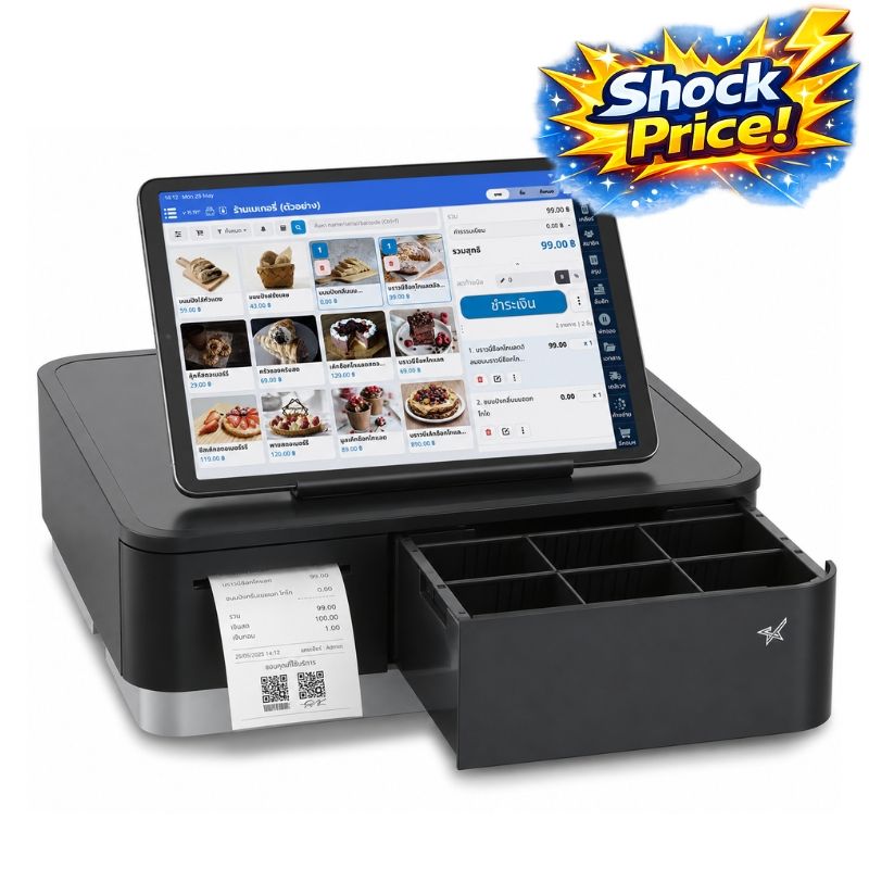 สินค้า เครื่องคิดเงิน mPOP POS สีดำ