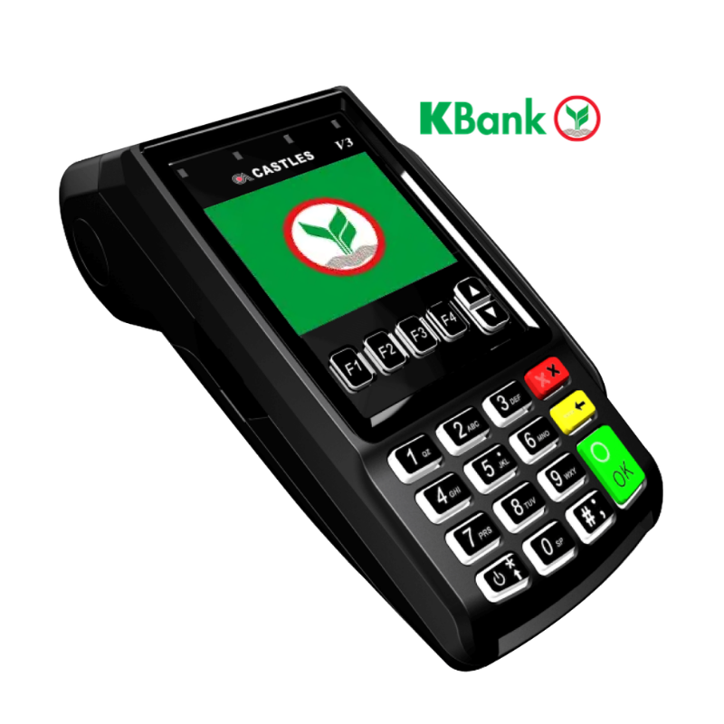 สินค้า เครื่องรูดบัตร EDC KBank รุ่น Castles V3 VEGA3000