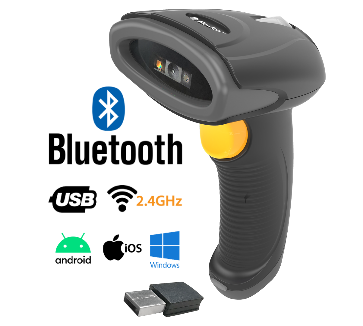 เครื่องอ่านบาร์โค้ดแบบไร้สาย Newland รุ่น HR2081-BT