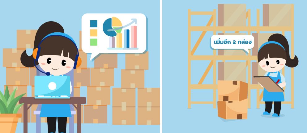 รู้จุดสต๊อกสินค้า