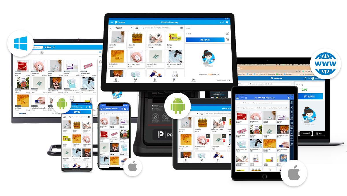 ใช้งาน POSPOS ได้ทุกอุปกรณ์