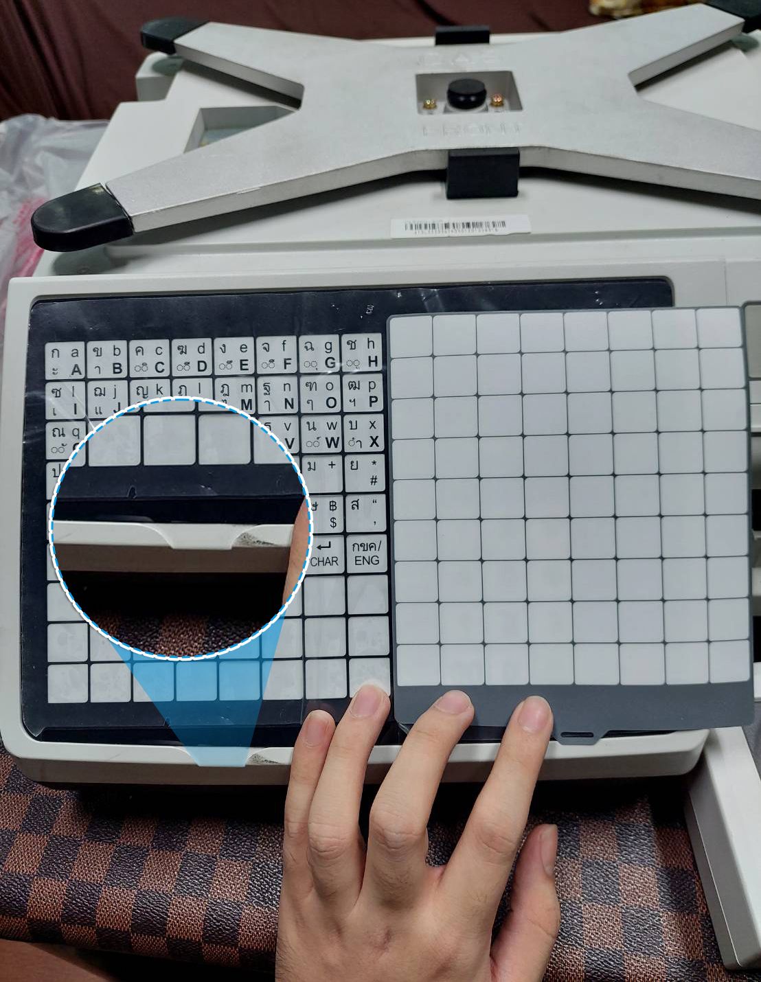 การใส่ keypad เครื่องชั่ง